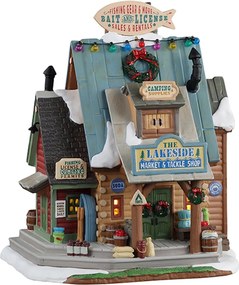 Lemax - 'The Lakeside Market &amp; Tackle Shop' - Verlicht gebouw - Exclusief adapter (werkt ook op batterijen)