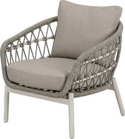 Arezzo low lounge dining tuinstoel natural sand