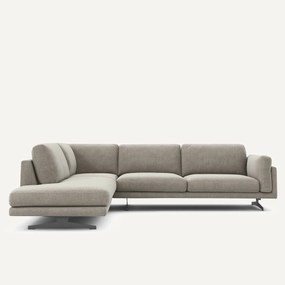 Chenille fluwelen hoekbank met longchair, César