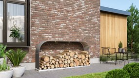 Vitavia Houtopslag Ardor 401 - vlak - graniet - Houtopslag - L100 cm hoog