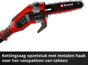 Einhell GP-HC 18/5020 Li T BL Solo - Accu Tuin-Multitool - Power X-Change