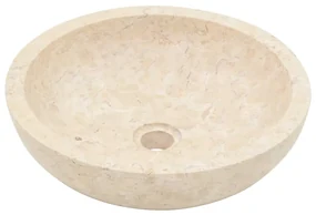 vidaXL Gootsteen 40x12 cm marmer crème