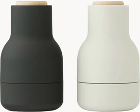 Kleine zout- en pepermolen Bottle Grinder met beukenhouten deksel, 2-delig