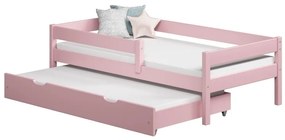 Peuter Roze Eenpersoonsbed met onderschuifbed - Mateo For Kids Children Toddler Junior 5056231762960 Children's Beds Home, 200x90, 12 cm schuimmatras