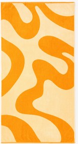 Velours strandlaken Pia met golvend patroon