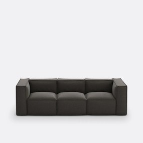 Modulaire bank, 3-zit, getextureerde stof, Seven