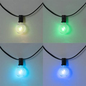 Buiten lichtsnoer 10m incl. LED 10-lichts RGBW solar - Russell