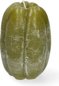 Vormkaars, groene pompoen, Ø8 x 11 cm