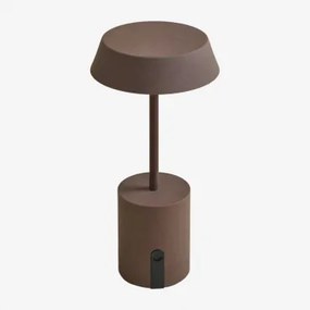 Draadloze Led-buiten Tafellamp Uliana Bruin – Koffie - Sklum