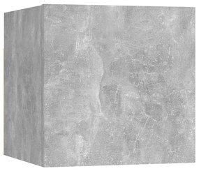 vidaXL Nachtkastje 30,5x30x30 cm spaanplaat betongrijs