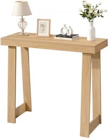 VEVOR Consoletafel, bijzettafel achter de bank (91,5 x 30,5 x 81 cm / L x B x H), rechthoekige bijzettafel van meerlaags plaatmateriaal voor hal, slaapkamer, woonkamer, entree, moderne haltafel van natuurlijk hout