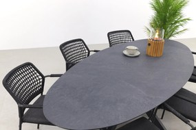 Barista/Privada 240x107 - Ovale tuinset - 7-delig - stapelbaar OP=OP