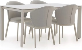 Diningset Bellagio | 4 personen | Tuinset sintered stone | 5-delig | Kees Smit Tuinmeubelen