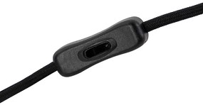 Art deco tafellamp zwart met smoke glas 45,5 cm - Pallon