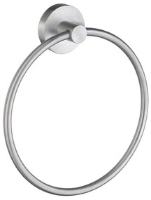 Smedbo Home Handdoekring - 17x3.6cm - geborsteld chroom HS344
