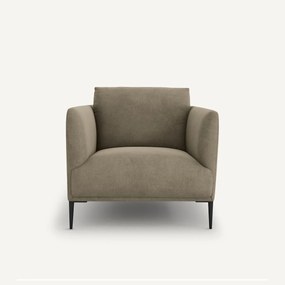 Bank, in stonewashed fluweel, Oscar, ontwerp Emmanuel Gallina