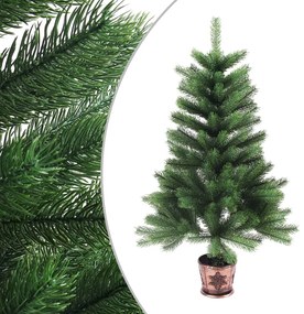 vidaXL Kunstkerstboom met levensechte naalden 65 cm groen