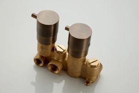 Saniclear Antique complete inbouw thermostaat rechthoekig verouderd messing