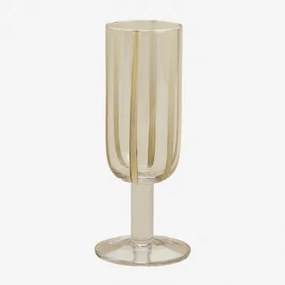 Pack Van 4 Champagneglazen 26 Cl Van Jalviana-glas Tapioca Beige - Sklum