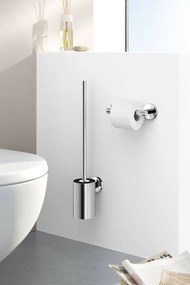 ZACK Scala toiletborstel met wandhouder glans RVS