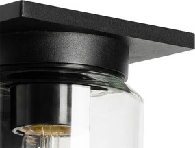 Moderne wandlamp zwart IP54 - Marshall