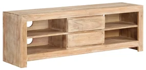 vidaXL Tv-meubel 120x30x40 cm massief acaciahout lichtbruin