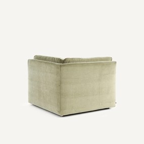 Modulaire 90° hoek in linnen fluweel, GIULIANO