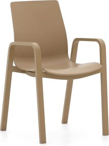 Dining tuinstoel | Hartman  Flow | Kunststof | Taupe | Stapelbaar | Kees Smit Tuinmeubelen