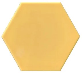 Terre D'Azur Hexagonale vloertegel geel 15x17cm hexagon F01