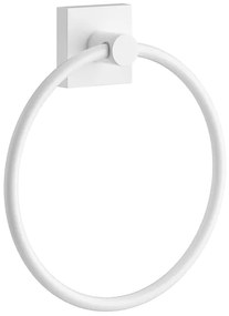 Smedbo House Handdoekring - 17x17cm - mat wit RX344
