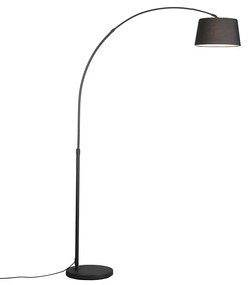 Smart Moderne booglamp zwart incl. Wifi A60 - Arc Basic Modern E27 rond Binnenverlichting Lamp