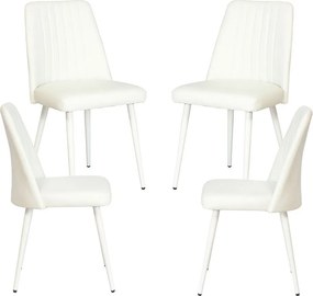 Set 4 Betros Kunstlederen Stoelen