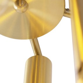 Art Deco plafondlamp goud 6-lichts -Tubi Art Deco E27 cilinder / rond Binnenverlichting Lamp