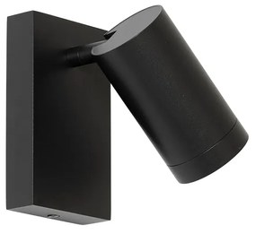 Moderne wandlamp zwart verstelbaar met schakelaar - Jeana Luxe