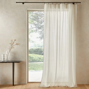 Glasgordijn in gewassen biologisch voile katoen, Halka