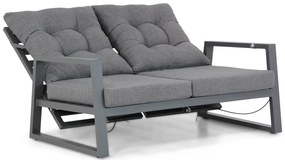 Stoel en Bank Loungeset Aluminium Grijs 4 personen Lifestyle Garden Furniture Batala