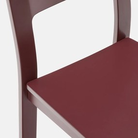 Set van 2 gebeitste massief berken stoelen, Talet