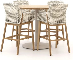 Barset Zavelli | 4 personen | Tuinset teakhout | 5-delig | Kees Smit Tuinmeubelen