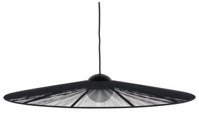 Zuiver Belle L Black Ronde Design Hanglamp Touw 80 Cm Zwart