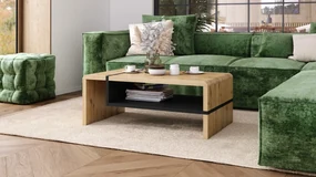 FOLK artisan eiken / zwart, moderne salontafel
