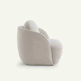 Fauteuil in mêleestof, bolvormig, Alpine