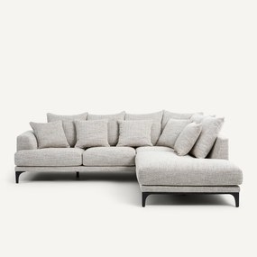 Hoekbank in gestippelde visgraatstof, ARMENTO