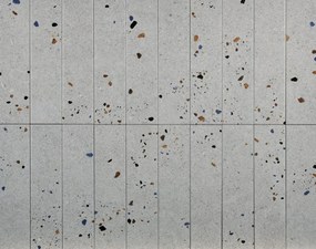 DTG Terrazzo wandtegel 7.5x30cm grijs mat