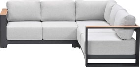 Garden Impressions Malakka loungebank 3-delig - light teak look