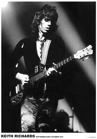 Poster Rolling Stones / Keith Richards - Rotterdam 1973