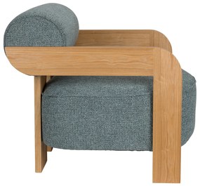 Zuiver Oolong Eiken Fauteuil Modern Design Blauw