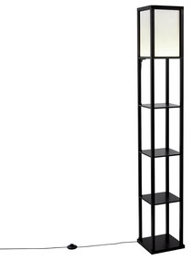 Design vloerlamp zwart met wit incl. LED - Nea