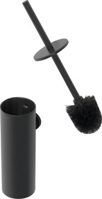 Plieger Vigo toiletborstel met deksel mat zwart