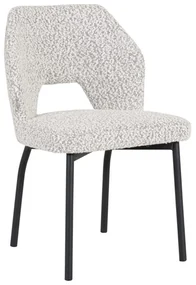 Must Living Bloom Moderne Eetkamerstoel Boucle Grijs