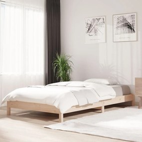 vidaXL Bed stapelbaar 90x190 cm massief grenenhout